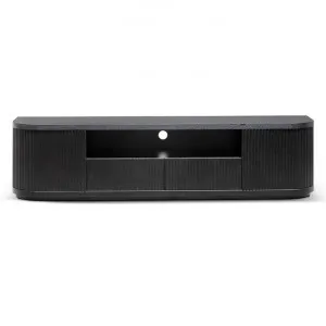 Manna 2 Door 2 Drawer TV Unit, 200cm, Black by Conception Living, a Entertainment Units & TV Stands for sale on Style Sourcebook