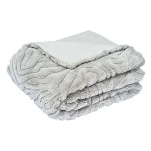 Rita Embossed Plush Throw, 130x160cm, Silver Grey by j.elliot HOME, a Throws for sale on Style Sourcebook