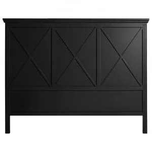 Manto Timber Bed Headboard, Queen, Black by Canvas Sasson, a Bed Heads for sale on Style Sourcebook