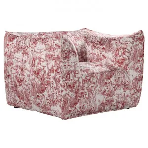 Blax Velvet Fabric Lounger, Red Mushroom Land by Brighton Home, a Chairs for sale on Style Sourcebook