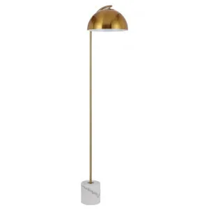 Ortez Marble & Iron Floor Lamp, Antique Gold / White by Telbix, a Floor Lamps for sale on Style Sourcebook