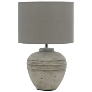 Sierra Ceramic Base Table Lamp, Grey by Telbix, a Table & Bedside Lamps for sale on Style Sourcebook