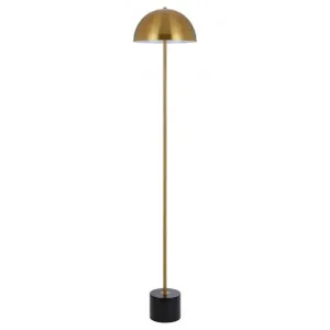 Domez Iron & Marble Floor Lamp, Antique Gold / Black by Telbix, a Floor Lamps for sale on Style Sourcebook