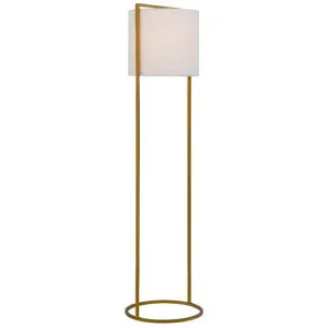 Loftus Iron Floor Lamp, Antique Gold by Telbix, a Floor Lamps for sale on Style Sourcebook