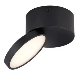 Netra Tilt Surface Mount LED Downlight, CCT, Black by Telbix, a Spotlights for sale on Style Sourcebook