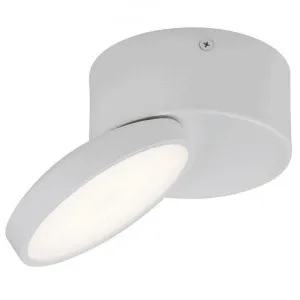 Netra Tilt Surface Mount LED Downlight, CCT, White by Telbix, a Spotlights for sale on Style Sourcebook