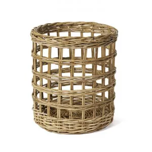 Hyatt Lidded Cane Laundry Hamper, Medium by Wicka, a Laundry Bags & Baskets for sale on Style Sourcebook