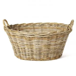 Bridgewater Cane Oval Laundry Basket by Wicka, a Laundry Bags & Baskets for sale on Style Sourcebook