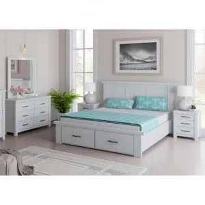 Lakeland 5 Piece Mountain Ash Timber Bedroom Suite with Dresser & Mirror, Double by Dodicci, a Bedroom Sets & Suites for sale on Style Sourcebook