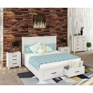 Lakeland 4 Piece Mountain Ash Timber Bedroom Suite with Tallboy, Double by Dodicci, a Bedroom Sets & Suites for sale on Style Sourcebook