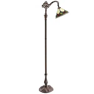 Janay Tiffany Style Stained Glass Downbridge Floor Lamp by GG Bros, a Floor Lamps for sale on Style Sourcebook