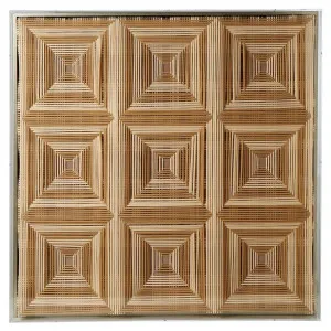 Grand Designs "Square Parquet" Framed 3D Wall Art, 90cm by Grand Designs Home Collection, a Wall Hangings & Decor for sale on Style Sourcebook