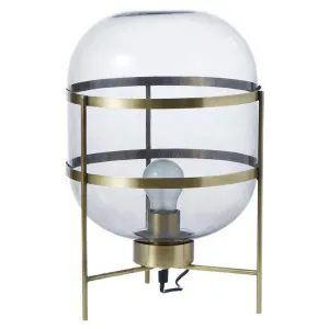 Amalfi Astoria Glass & Iron Table Lamp by Amalfi, a Table & Bedside Lamps for sale on Style Sourcebook
