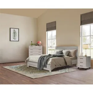 Hana 3 Piece Bedroom Suite with Tallboy, Single, Light Oak by EBT Furniture, a Bedroom Sets & Suites for sale on Style Sourcebook