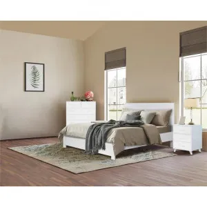 Hana 3 Piece Bedroom Suite with Tallboy, Single, White by EBT Furniture, a Bedroom Sets & Suites for sale on Style Sourcebook