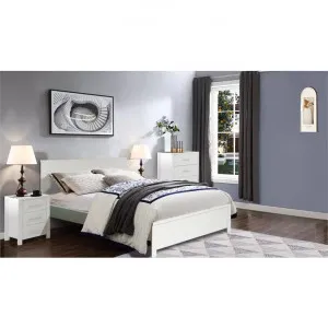 Cue 3 Piece Bedroom Suite with Tallboy, Single, White by EBT Furniture, a Bedroom Sets & Suites for sale on Style Sourcebook