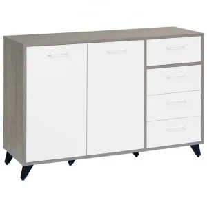 Hana 2 Door 4 Drawer Dresser, Light Oak / White by EBT Furniture, a Dressers & Chests of Drawers for sale on Style Sourcebook