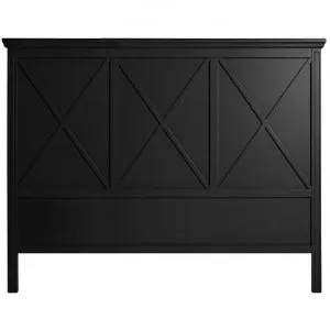 Manto Timber Bed Headboard, King, Black by Canvas Sasson, a Bed Heads for sale on Style Sourcebook