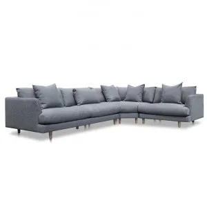 Della Right Return Modular Fabric Sofa - Graphite Grey by Interior Secrets - AfterPay Available by Interior Secrets, a Sofas for sale on Style Sourcebook