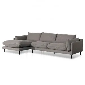 Lucio 4 Seater Left Chaise Fabric Sofa - Graphite Grey by Interior Secrets - AfterPay Available by Interior Secrets, a Sofas for sale on Style Sourcebook