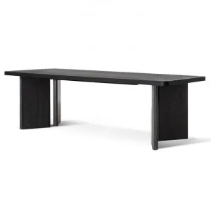 Munoz 2.4m Elm Dining Table - Full Black by Interior Secrets - AfterPay Available by Interior Secrets, a Dining Tables for sale on Style Sourcebook