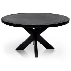 Darrel 1.5m Round Wooden Dining Table - Full Black by Interior Secrets - AfterPay Available by Interior Secrets, a Dining Tables for sale on Style Sourcebook