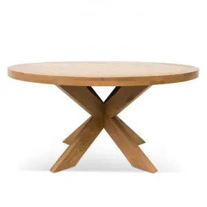 Darrel 1.5m Round Wooden Dining Table - Distress Natural by Interior Secrets - AfterPay Available by Interior Secrets, a Dining Tables for sale on Style Sourcebook