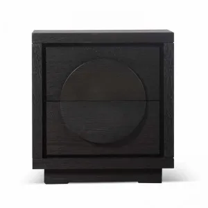 Ex Display - Bonnie Bedside Table - Textured Espresso Black by Interior Secrets - AfterPay Available by Interior Secrets, a Bedside Tables for sale on Style Sourcebook