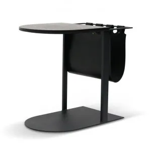 Ex- Display - Gonzales 55cm Side Table - Full Black by Interior Secrets - AfterPay Available by Interior Secrets, a Side Table for sale on Style Sourcebook