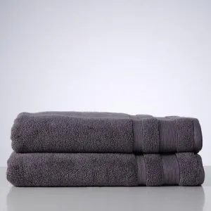 Canningvale Amalfitana Bath Sheet Twin Pack - Mezzanotte Blue, Terry by Canningvale, a Towels & Washcloths for sale on Style Sourcebook