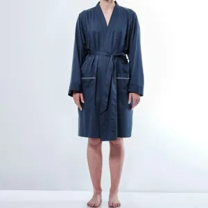 Women's Canningvale Alessia Robe - Navy Blue, 12-18 (GENEROUS FIT), Bamboo Cotton by Canningvale, a Bathrobes for sale on Style Sourcebook