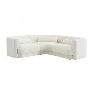 Santa Monica Modular Corner Sofa Boucle Ivory - 3 Seater by James Lane, a Sofas for sale on Style Sourcebook