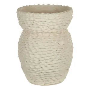 Tyrone Vase 30x39.5cm in Ivory by OzDesignFurniture, a Vases & Jars for sale on Style Sourcebook