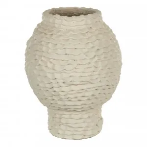 Tyrole Vase 27.5x36cm in Ivory by OzDesignFurniture, a Vases & Jars for sale on Style Sourcebook