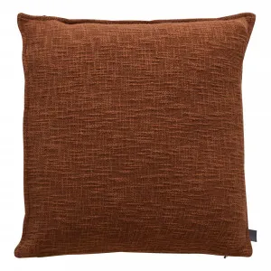 Adler Feather Fill Cushion 50x50cm in Rust by OzDesignFurniture, a Cushions, Decorative Pillows for sale on Style Sourcebook