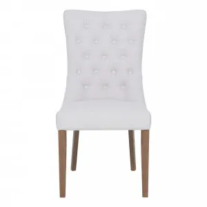 Xavier Dining Chair in Beige / Mangowood Stain by OzDesignFurniture, a Dining Chairs for sale on Style Sourcebook