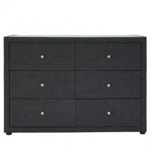 Metro Dresser Charcoal - 6 Drawer by James Lane, a Dressers & Chests of Drawers for sale on Style Sourcebook