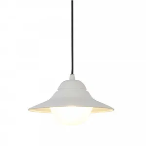 CLA Spy Exterior Pendant Light IP44 (E27) White by Compact Lamps Australia, a Pendant Lighting for sale on Style Sourcebook