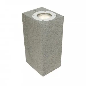 Brilliant Catania Terrazzo Up/Down Rectangular GU10 Wall Light IP65 2 Light by Brilliant, a Outdoor Lighting for sale on Style Sourcebook