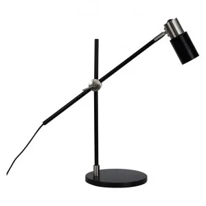 Charlie Metal Adjustable Desk Lamp, Brushed Chrome / Black by Stylux, a Desk Lamps for sale on Style Sourcebook