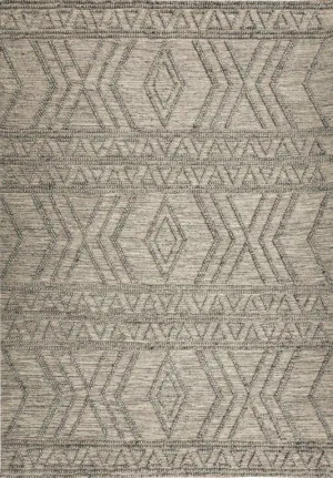 Amelia 200cm x290cm Tribal Textured Hypo-Allergenic Wool Rug - Grey by Interior Secrets - AfterPay Available by Interior Secrets, a Contemporary Rugs for sale on Style Sourcebook