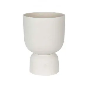 Blanche Polystone Planter Pot, Medium, Chalk by MRD Home, a Plant Holders for sale on Style Sourcebook