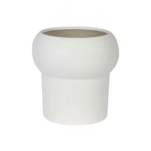 Jenssen Polystone Planter Pot, Medium, Chalk by MRD Home, a Plant Holders for sale on Style Sourcebook