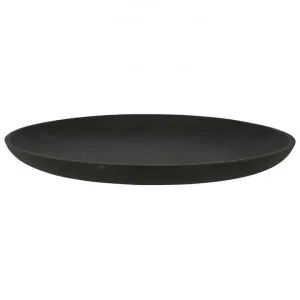 Esher Polystone Platter, Large, Black by MRD Home, a Plates for sale on Style Sourcebook