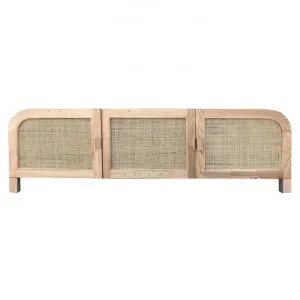 Grace Timber & Rattan 3 Door TV Unit, 180cm, Natural by MRD Home, a Entertainment Units & TV Stands for sale on Style Sourcebook