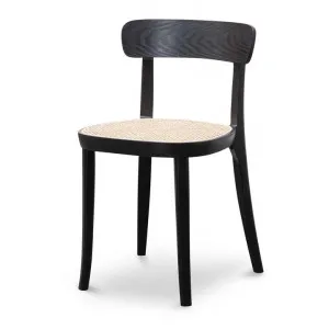 Ex Display - Orval Rattan Dining Chair - Black with Natural Seat by Interior Secrets - AfterPay Available by Interior Secrets, a Dining Chairs for sale on Style Sourcebook