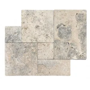 TRAVERTINE SILVER SHADOW FRENCH PATTERNX30 by Amber, a Paving for sale on Style Sourcebook