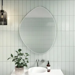 Pebble Shape I Bathroom Wall Mirror - 4 colours available Black by Luxe Mirrors, a Vanity Mirrors for sale on Style Sourcebook