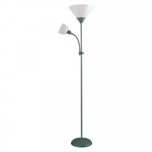 Nora Living Reed Mother and Child Floor Lamp (E27 & E14) Grey by Nora Living, a Floor Lamps for sale on Style Sourcebook