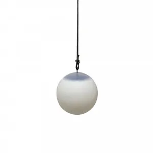 Nora Living Bally Outdoor LED Hanging Lamp Rechargeable Solar & USB with CCT & RGB 200mm by Nora Living, a Outdoor Lighting for sale on Style Sourcebook